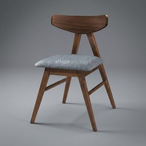 Kursi Cafe Kayu Jati Minimalis Natural Sandaran Elegan