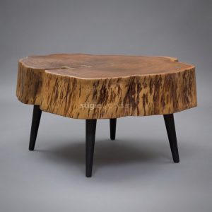 Coffee Table Kayu Trembesi Minimalis Antik Natural