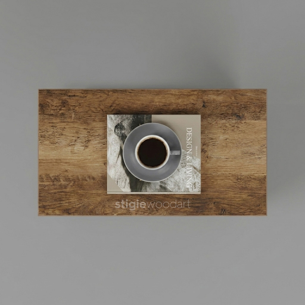 Coffee Table Model C Kayu Jati Minimalis - Gambar 5