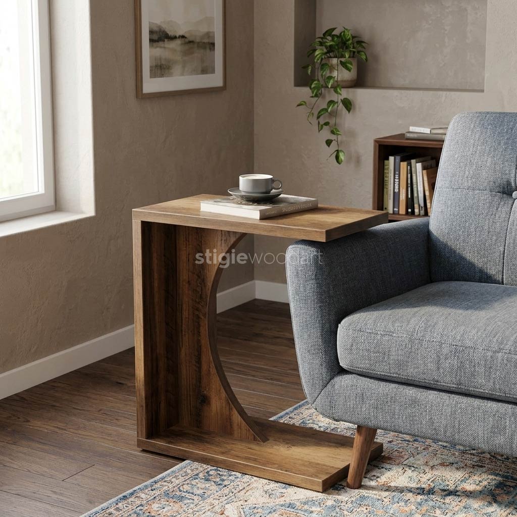 Coffee Table Model C Kayu Jati Minimalis - Gambar 2