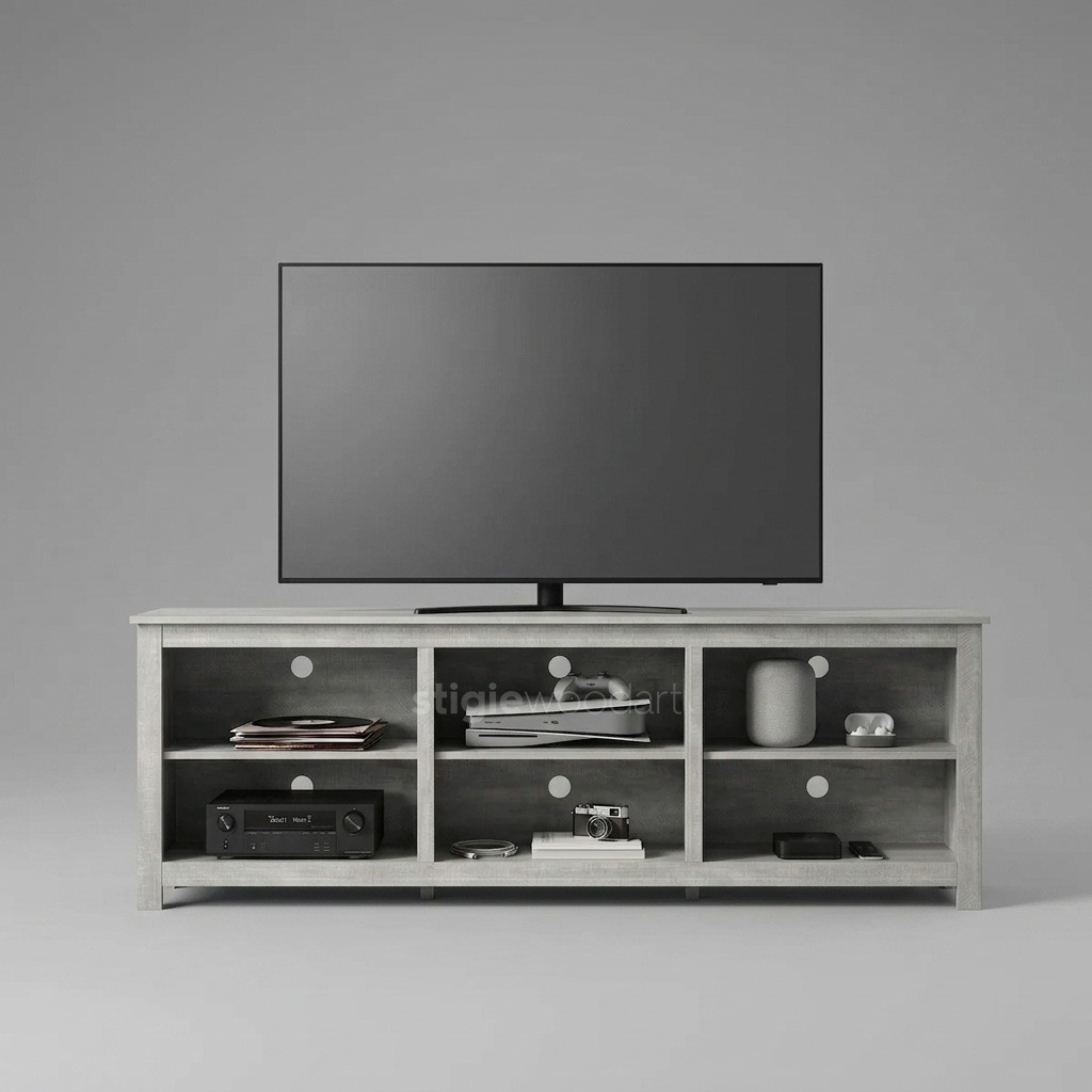 Kabinet TV Hotel Kayu Jati Minimalis Modern
