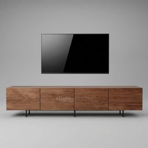 Kabinet TV Ruang Keluarga Kayu Jati Minimalis Modern