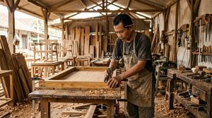 Proses pembuatan furniture kayu dari awal hingga jadi